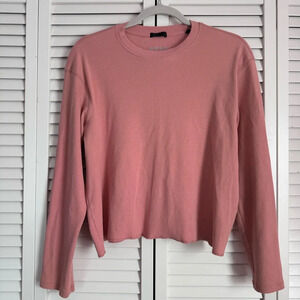 ATM Crew Neck Long Sleeve Cotton Top Sweatshirt Size Large